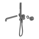 Opal Progressive Shower System Separate Plate With Spout 250mm Trim Kits Only Graphite