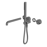 Opal Progressive Shower System Separate Plate With Spout 230mm Trim Kits Only Graphite