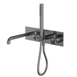 Kara Progressive Shower System With Spout 230mm Gun Metal