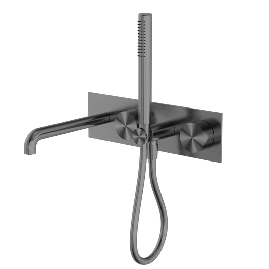 Kara Progressive Shower System With Spout 230mm Gun Metal