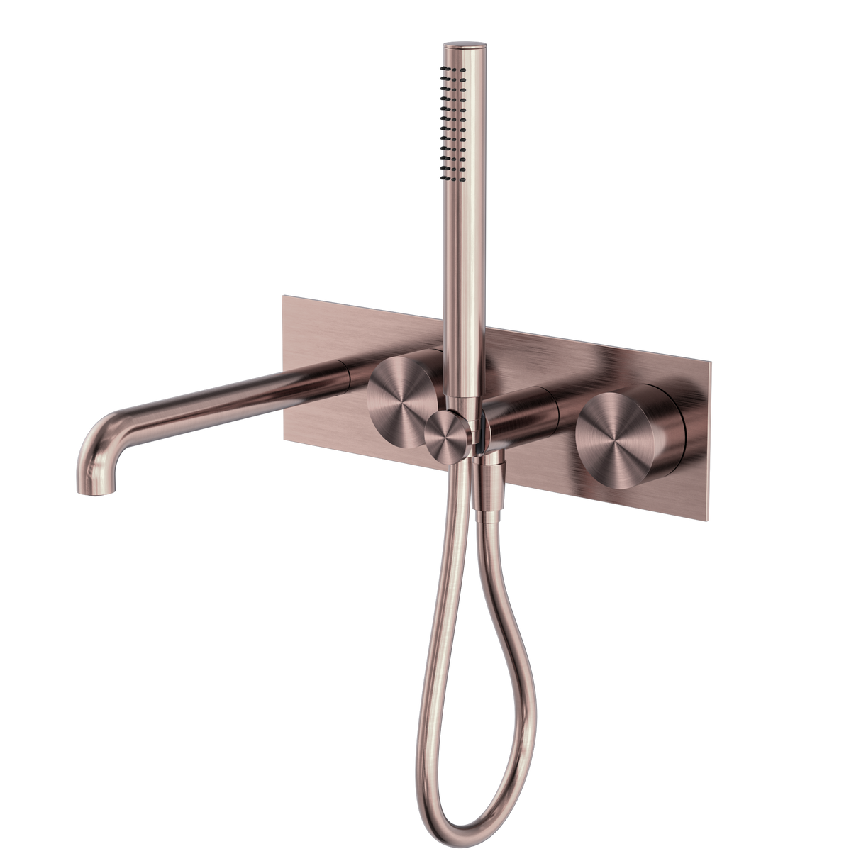 Kara Progressive Shower System With Spout 250mm Brushed Bronze