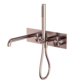 Kara Progressive Shower System With Spout 250mm Brushed Bronze
