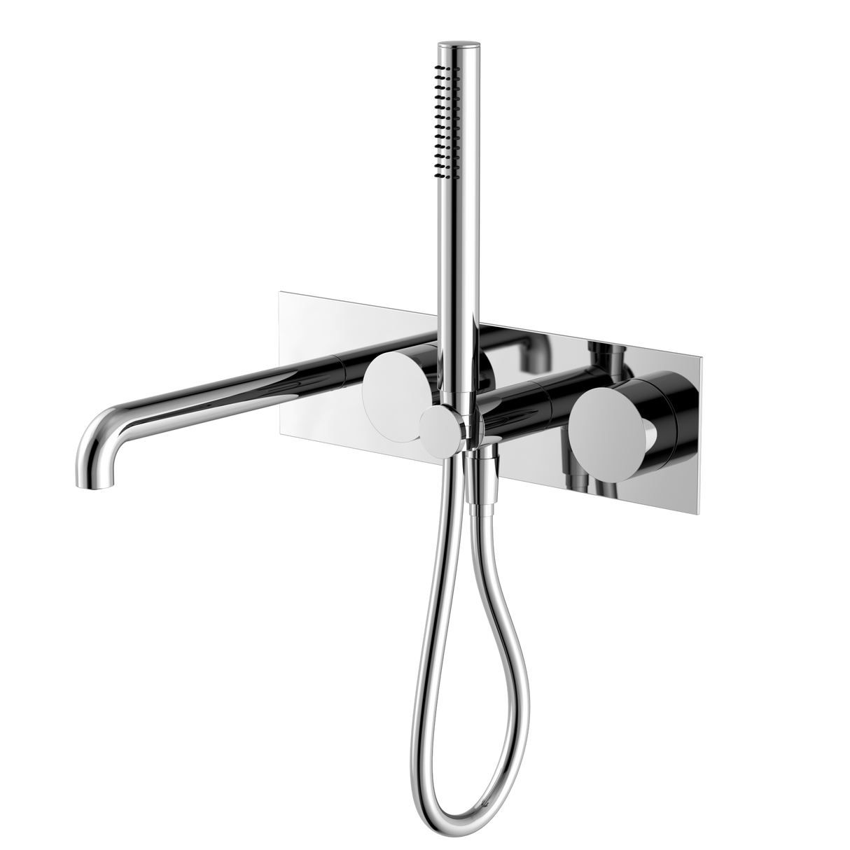Kara Progressive Shower System With Spout 250mm Chrome