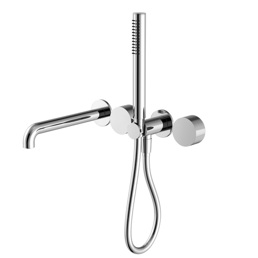 Kara Progressive Shower System Separate Plate With Spout 230mm Chrome