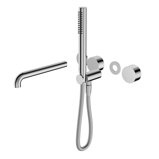 Kara Progressive Shower System Separate Plate With Spout 250mm Trim Kits Only Chrome