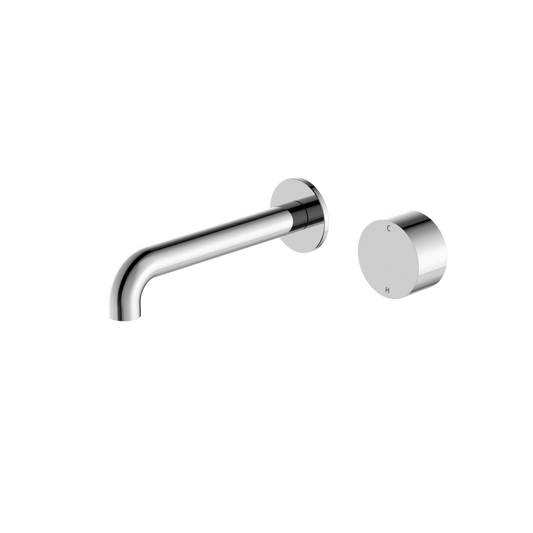 Kara Progressive Wall Basin/Bath Set 185mm Chrome