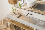 Kara Progressive Wall Basin/Bath Set 160mm Gun Metal