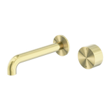 Kara Progressive Wall Basin/Bath Set 230mm Brushed Gold