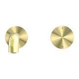 Kara Progressive Wall Basin/Bath Set 185mm Brushed Gold