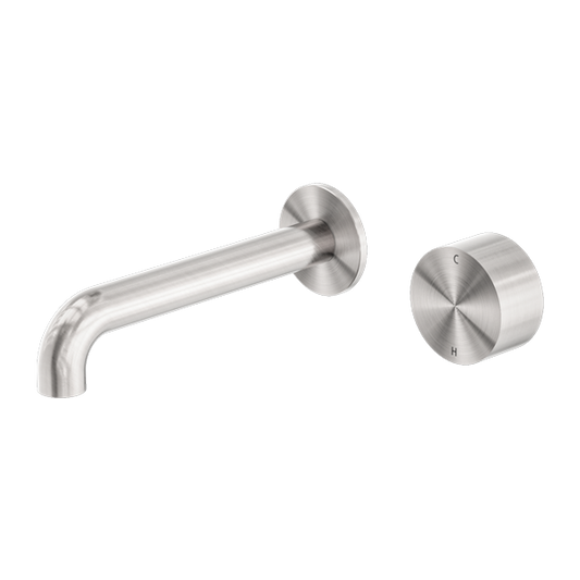 Kara Progressive Wall Basin/Bath Set 160mm Brushed Nickel