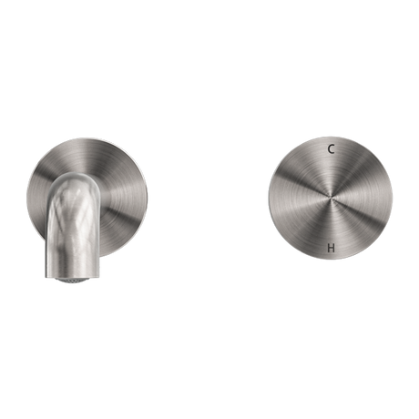Kara Progressive Wall Basin/Bath Set 160mm Brushed Nickel