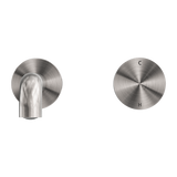 Kara Progressive Wall Basin/Bath Set 230mm Brushed Nickel