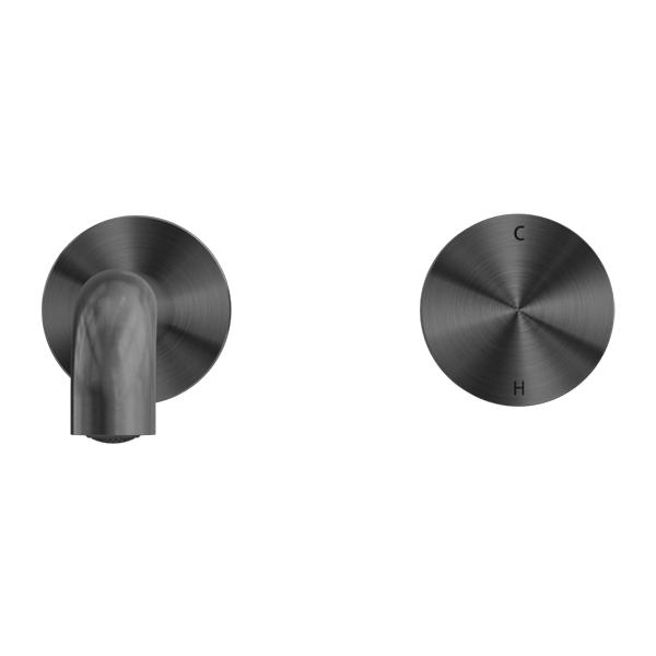 Kara Progressive Wall Basin/Bath Set 160mm Gun Metal