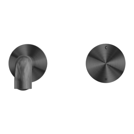 Kara Progressive Wall Basin/Bath Set 160mm Gun Metal