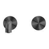 Kara Progressive Wall Basin/Bath Set 185mm Gun Metal