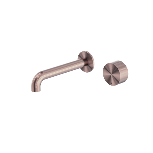 Kara Progressive Wall Basin/Bath Set 120mm Brushed Bronze