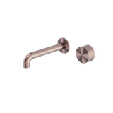 Kara Progressive Wall Basin/Bath Set 185mm Brushed Bronze