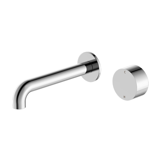 Kara Progressive Wall Basin/Bath Set 230mm Chrome