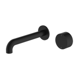 Kara Progressive Wall Basin/Bath Set 230mm Matte Black