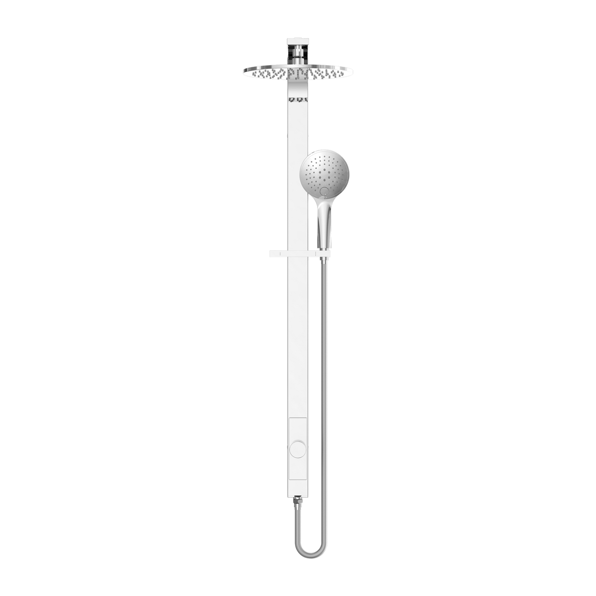 Astra Rain Round Twin Shower Single Hose Chrome