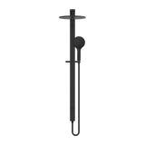 Astra Rain Round Twin Shower Single Hose Matte Black