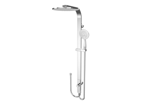 Astra Rain Round Twin Showerdouble Hose Chrome