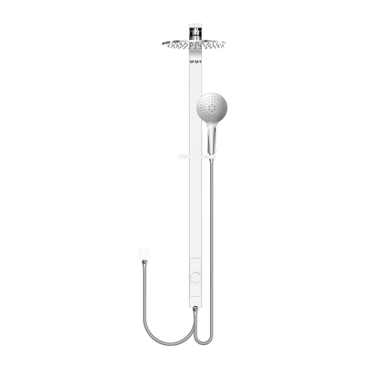 Astra Rain Round Twin Showerdouble Hose Chrome