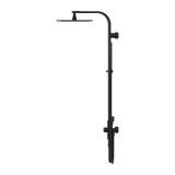 Astra Rain Square Twin Shower Double Hose Matte Black