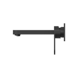 Ecco Wall Basin Mixer Matte Black