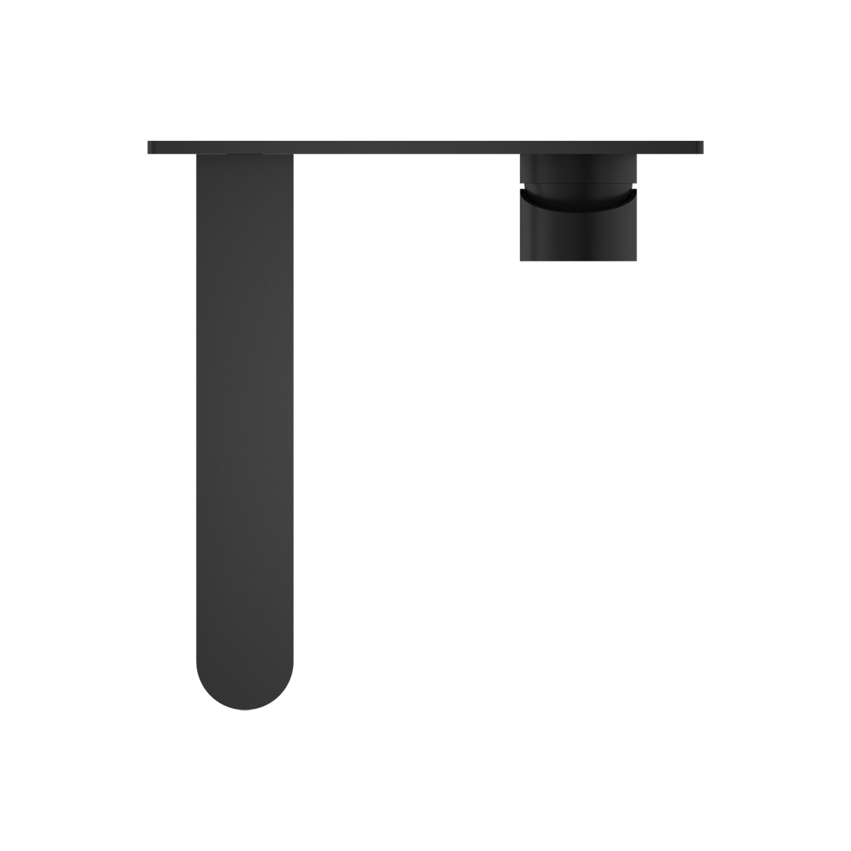 Ecco Wall Basin Mixer Matte Black