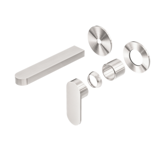 Ecco Wall Basin/Bath Mixer Separate Back Plate Trim Kits Only Brushed Nickel