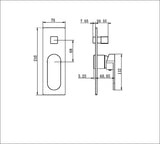 Ecco Shower Mixer With Divertor Trim Kits Only Brushed Nickel