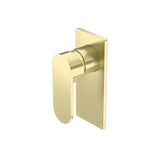 Ecco Wall Basin/Bath Mixer Separate Back Plate Brushed Gold