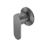 Ecco Shower Mixer 80mm Round Plate Gum Metal