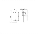 Ecco Shower Mixer Trim Kits Only Matte Black