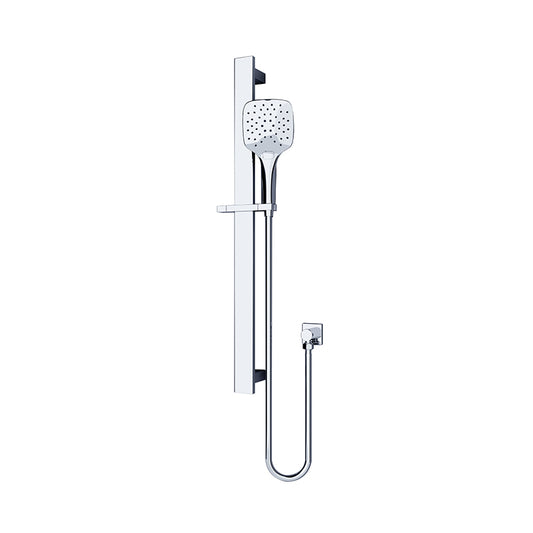 Rain Square 3 Function Shower Rail Chrome