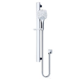 Rain Square 3 Function Shower Rail Chrome