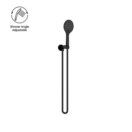 Rain 3 Function Shower On Bracket Matte Black