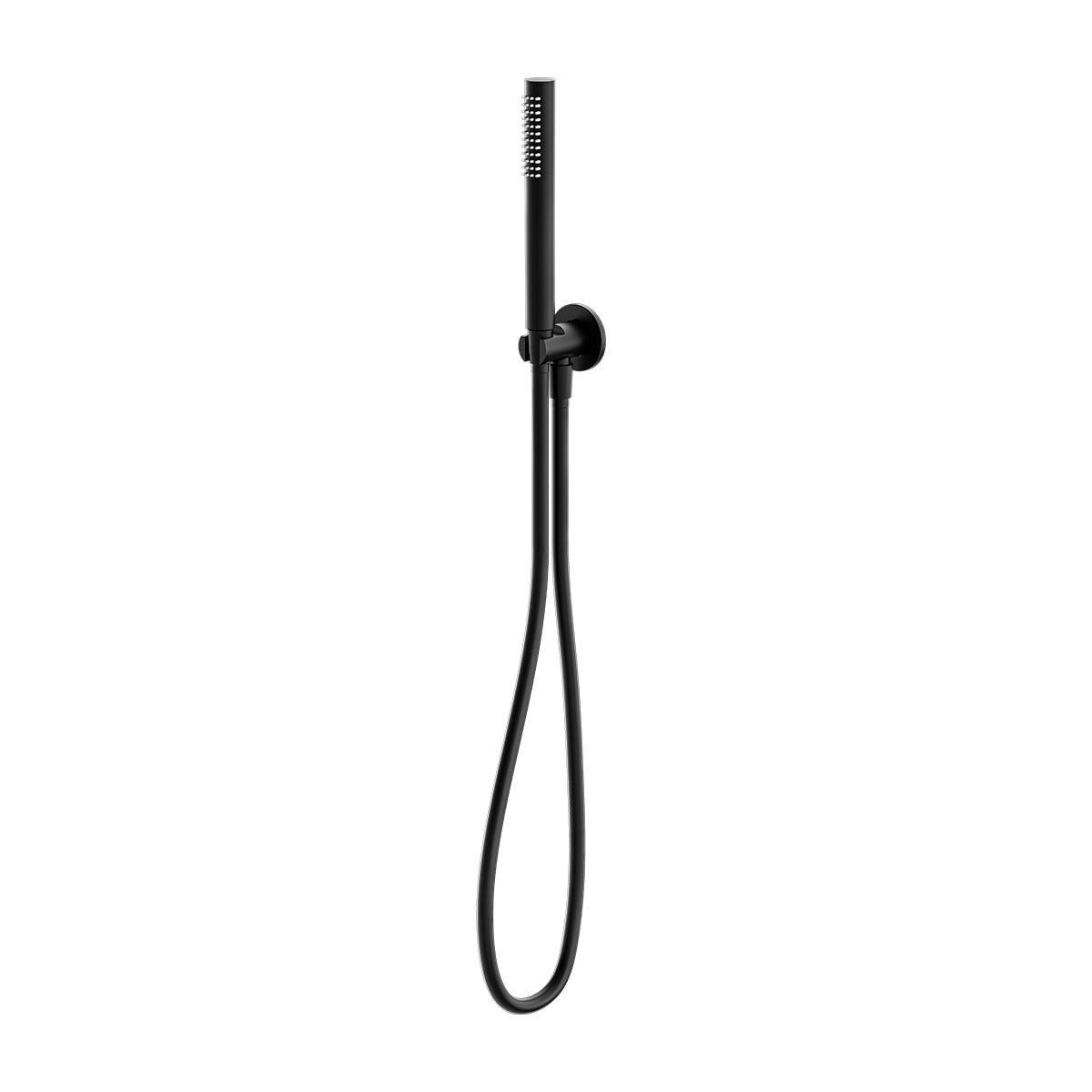 Slim Shower On Bracket Matte Black
