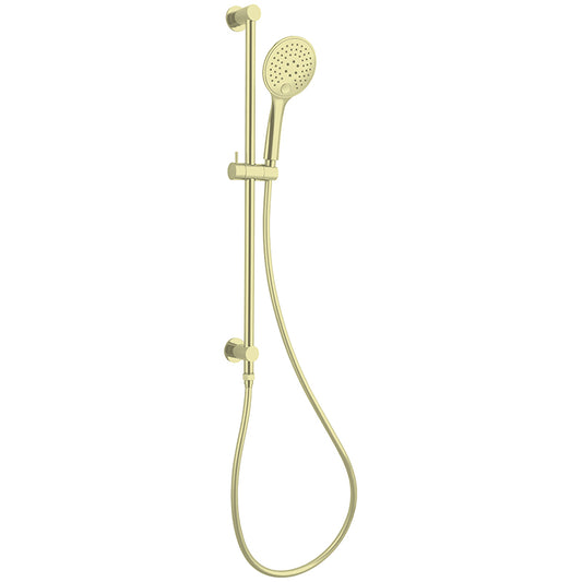 3 Function Shower Rail Brushed Gold