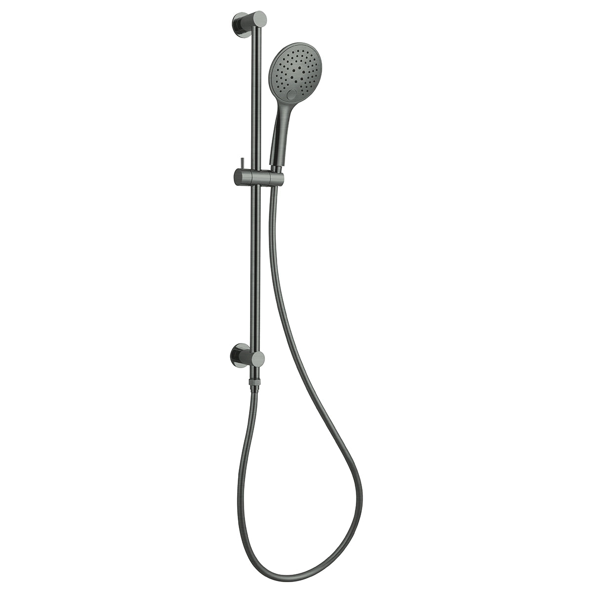 3 Function Shower Rail Gun Metal - Top Water Inlet