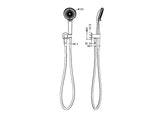 Project Round Shower On Bracket 4 Star Rating Brushed Nickel