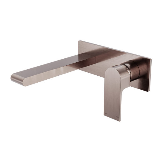 Bianca Wall Basin/Bath Mixer 187mm Brushed Bronze