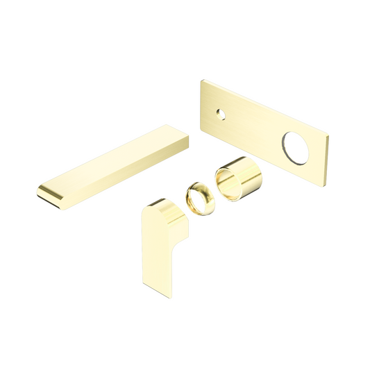 Bianca Wall Basin/Bath Mixer 187mm Trim Kits Only Brushed Gold