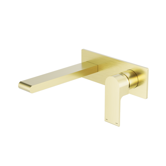 Bianca Wall Basin/Bath Mixer 230mm Brushed Gold