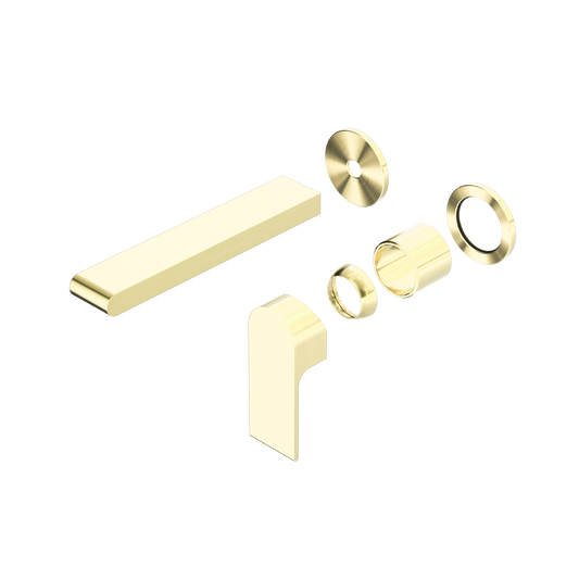 Bianca Wall Basin/Bath Mixer Separate Back Plate 187mm Trim Kits Only Brushed Gold