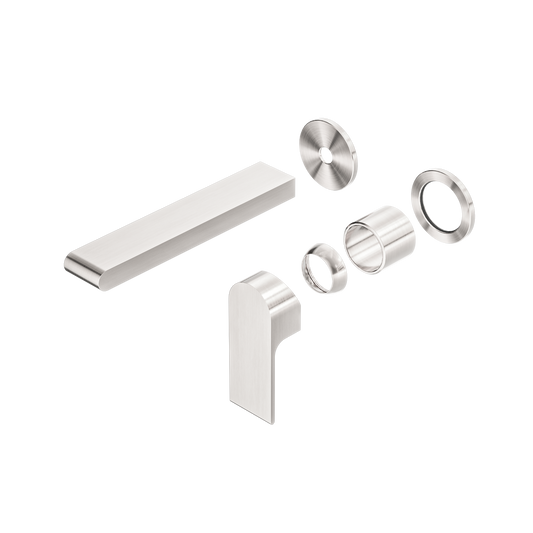 Bianca Wall Basin/Bath Mixer Separate Back Plate 187mm Trim Kits Only Brushed Nickel