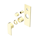 Bianca Shower Mixer With Divertor Trim Kits Only Brushed Gold