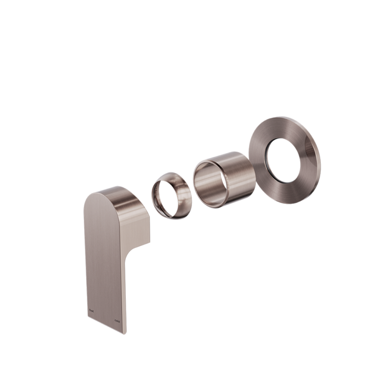 Bianca Shower Mixer 80mm Plate Trim Kits Only Brushed Bronze