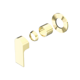 Bianca Shower Mixer 80mm Plate Trim Kits Only Brushed Gold